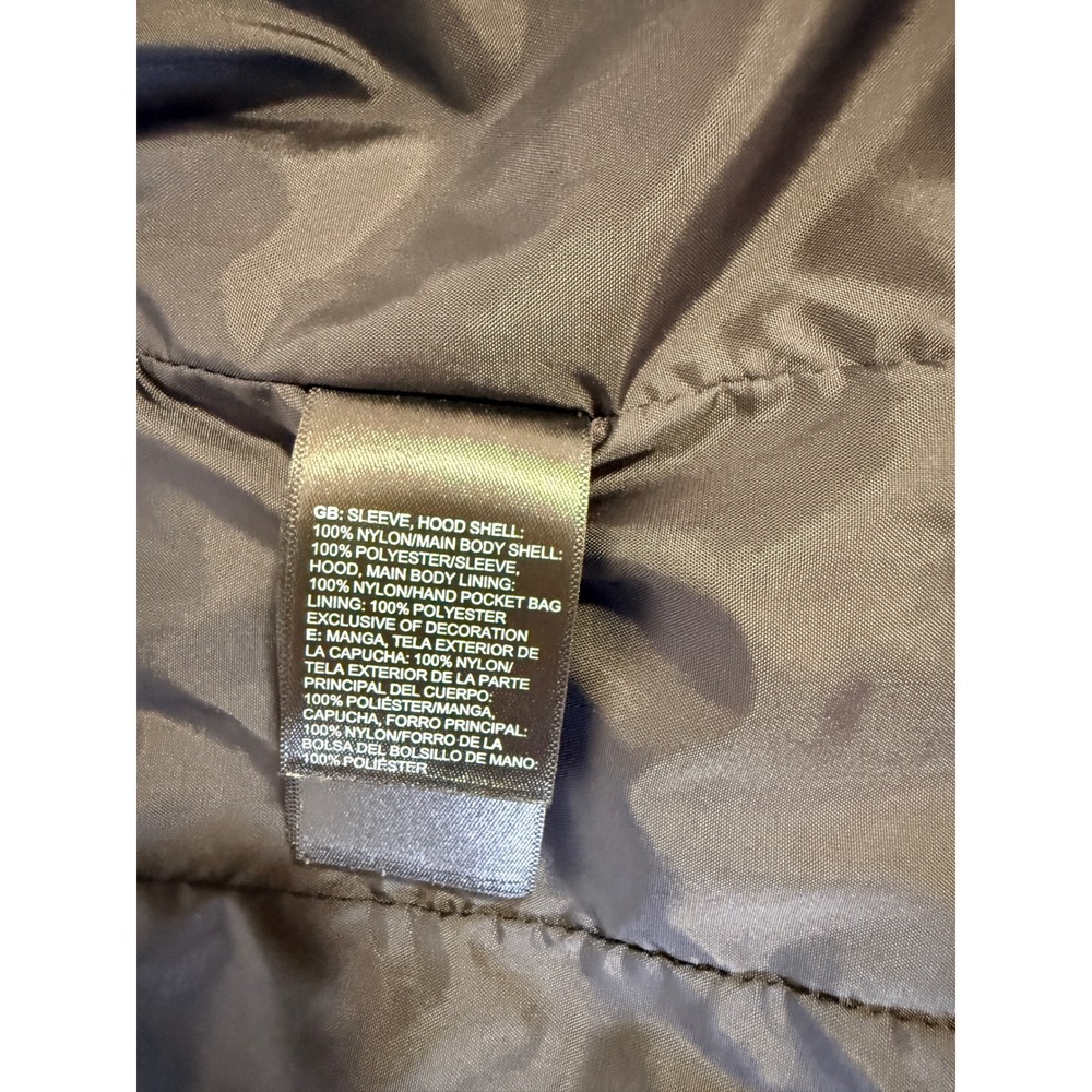 The North Face Womens HyVent Hooded Rain Jacket Grey Black Full Zip Small A2SZK - Picture 7 of 7